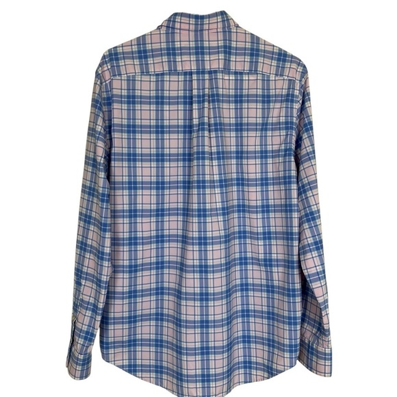 Vineyard Vines Tartan Plaid Classic Fit Tucker Shirt Performance Fabric Preppy M - Picture 3 of 15